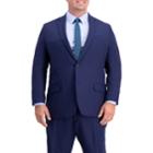 Big & Tall Active Series Classic-fit Herringbone Suit Jacket, Men's, Size: 50 Short, Blue (navy)