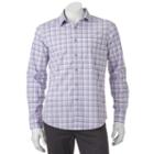 Men's Apt. 9&reg; Slim-fit Stretch Button-down Shirt, Size: Xlg Slim, Purple