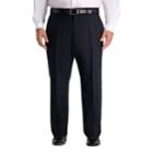 Big & Tall Active Series Classic-fit Herringbone Suit Pants, Men's, Size: 48x30, Black