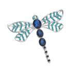 Dana Buchman Blue Dragonfly Pin, Women's