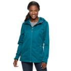 Women's Zeroxposur Samara Hooded Rain Jacket, Size: Large, Green