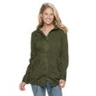 Women's Sonoma Goods For Life&trade; Long Utility Jacket, Size: Large, Green