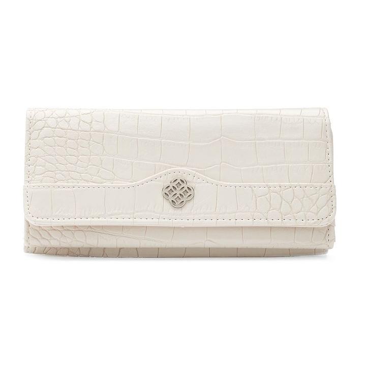 Croft & Barrow&reg; File Master Rfid-blocking Medallion Clutch, Women's, Natural