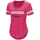 Women's Campus Heritage Indiana Hoosiers Double Stag Tee, Size: Medium, Dark Red