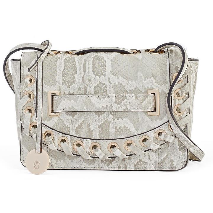 Jennifer Lopez Hailey Grommet Crossbody Bag, Women's, Antique White Python