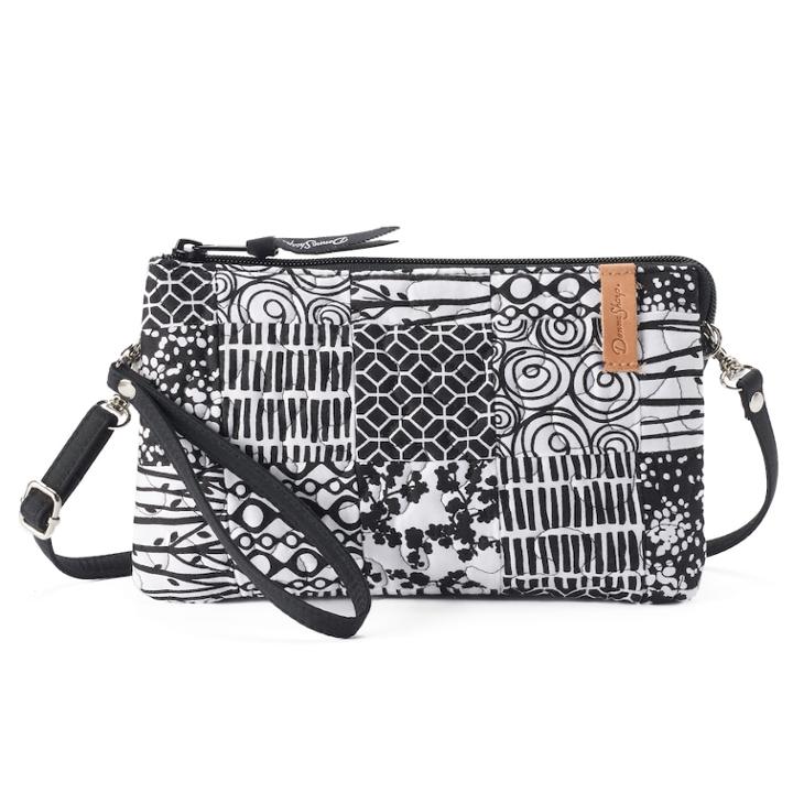 Donna Sharp Patchwork Organizer Wristlet, Women's, Domino