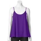 Women's Apt. 9&reg; Georgette Camisole, Size: Large, Purple