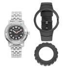 Citizen Eco-drive Diy Stainless Steel Watch & Interchangeable Band Set - Aw1530-65e, Multicolor