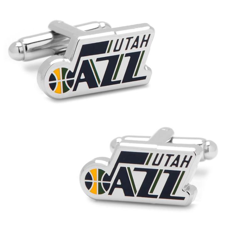 Utah Jazz Cuff Links, Men's, Black