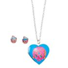 Girls Shopkins 2-pk. Cupcake Chic & D'lish Donut Locket Necklace & Earrings Set, Girl's, Multicolor