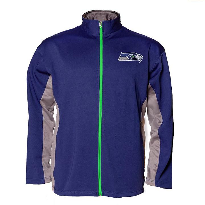 Big & Tall Seattle Seahawks Jacket, Men's, Size: L Tall, Blue (navy)