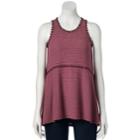 Women's Lc Lauren Conrad Print Tunic Tank, Size: Xs, White