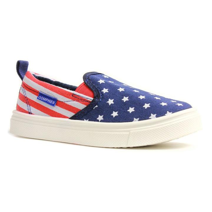 Oomphies Rascal Kids' American Sneakers, Kids Unisex, Size: 4, Red