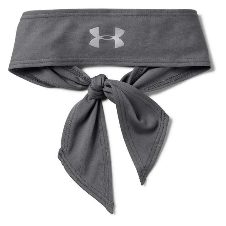 Women's Under Armour Tie Headband, Silver
