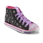 Skechers Twinkle Toes Shuffles Sparkle Glitz Girls' Light-up Sneakers, Size: 13, Purple Oth