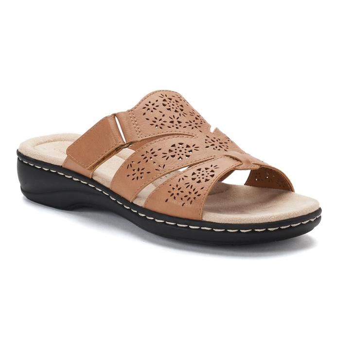 Croft & Barrow&reg; Poppins Women's Sandals, Size: Medium (9.5), Brown