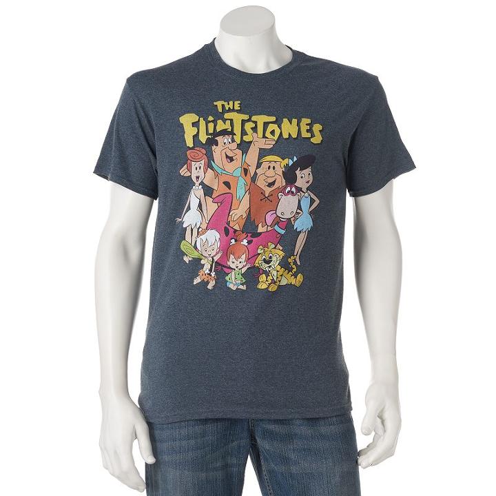 Men's Flintstones Tee, Size: Xxl, Dark Grey