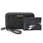 Stone & Co. Nubuck Phone Charging Wallet, Women's, Black