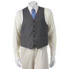 Men's Chaps Performance Classic-fit Wool-blend Comfort Stretch Suit Vest, Size: Small, Grey
