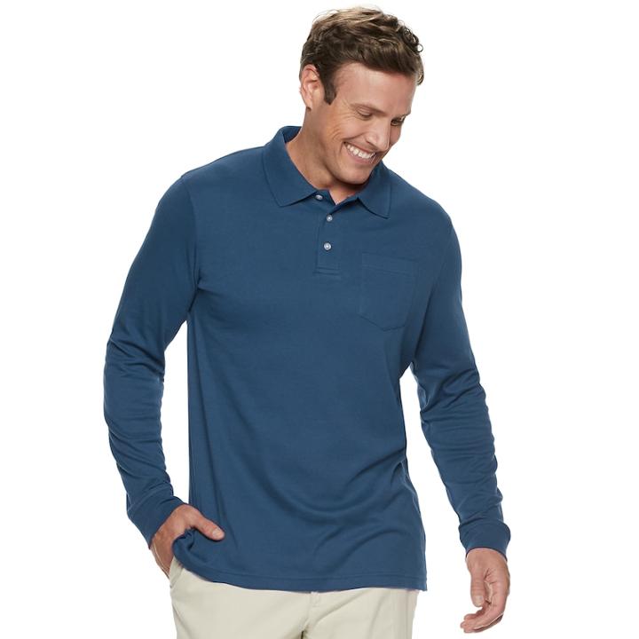 Big & Tall Croft & Barrow&reg; Classic-fit Easy-care Polo, Men's, Size: 3xl Tall, Dark Blue