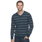 Men's Sonoma Goods For Life&trade; Coolmax Classic-fit V-neck Sweater, Size: Xl, Dark Blue