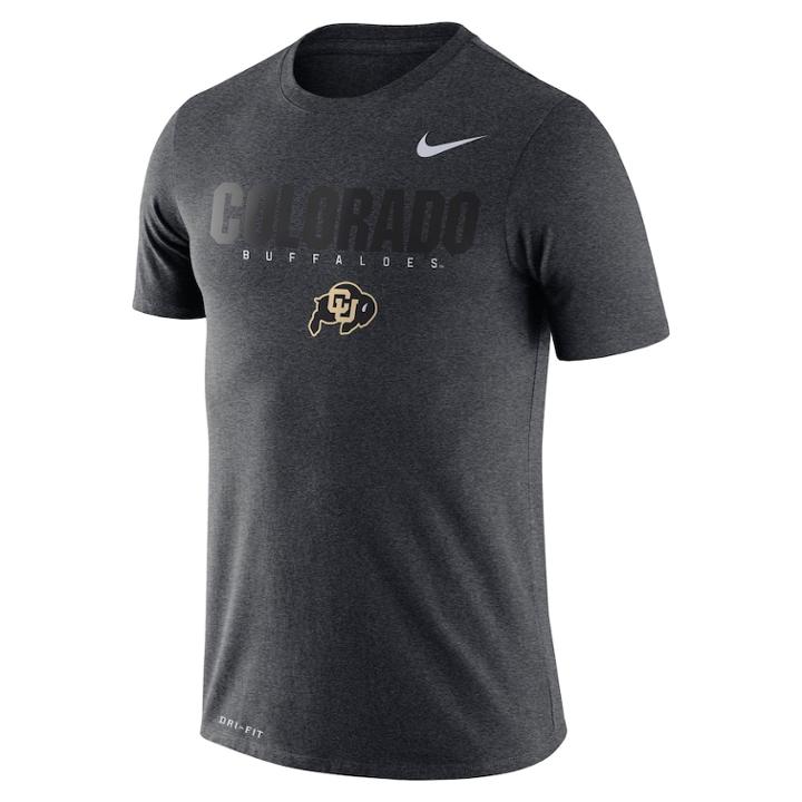 Men's Nike Colorado Buffaloes Facility Tee, Size: Large, Char