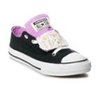 Girls' Converse Chuck Taylor All Star Double Tongue Sneakers, Size: 1, Black
