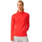 Women's Adidas Quarter Zip Jacket, Size: Medium, Med Red
