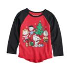 Toddler Girl Jumping Beans&reg; Peanuts Snoopy & Crew Christmas Graphic Tee, Size: 5t, Med Red