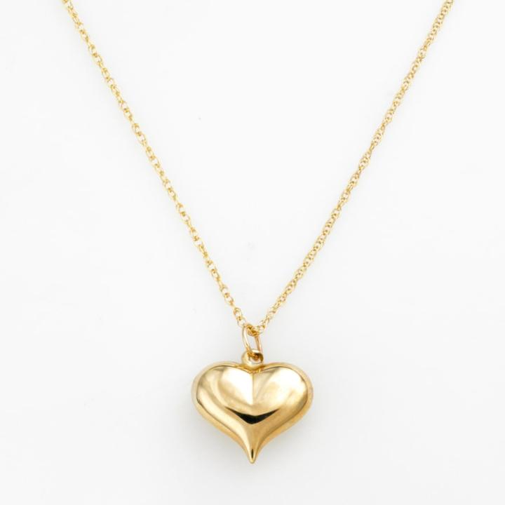 10k Gold Heart Pendant, Women's, Yellow