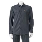 Men's Coleman Patterned Flannel Button-down Shirt, Size: Large, Med Grey