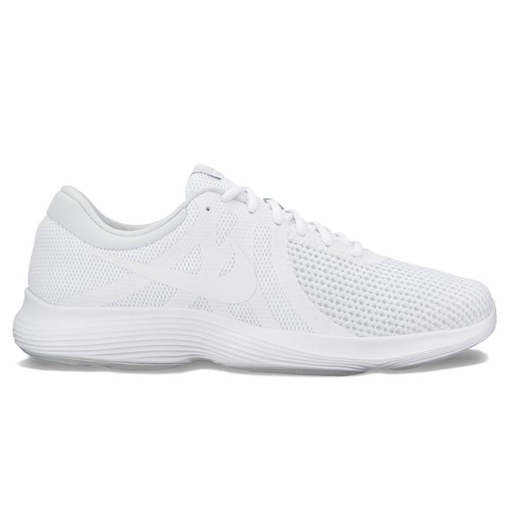 Nike Revolution 4 Men's Running Shoes, Size: 10.5, White