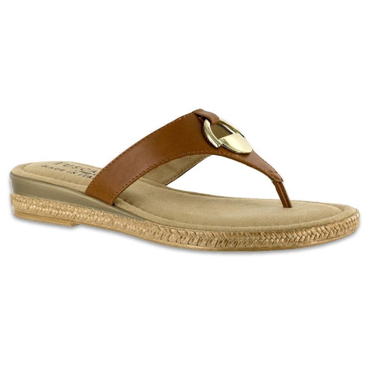 Tuscany By Easy Street Belinda Women's Sandals, Size: Medium (9.5), Dark Brown