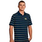 Men's Antigua Georgia Tech Yellow Jackets Deluxe Striped Desert Dry Xtra-lite Performance Polo, Size: Xl, Blue Other