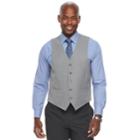 Men's Chaps Classic-fit 4-way Stretch Suit Vest, Size: Medium, Light Grey