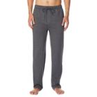 Men's Heat Keep Brushed Fleece Lounge Pants, Size: Large, Dark Grey