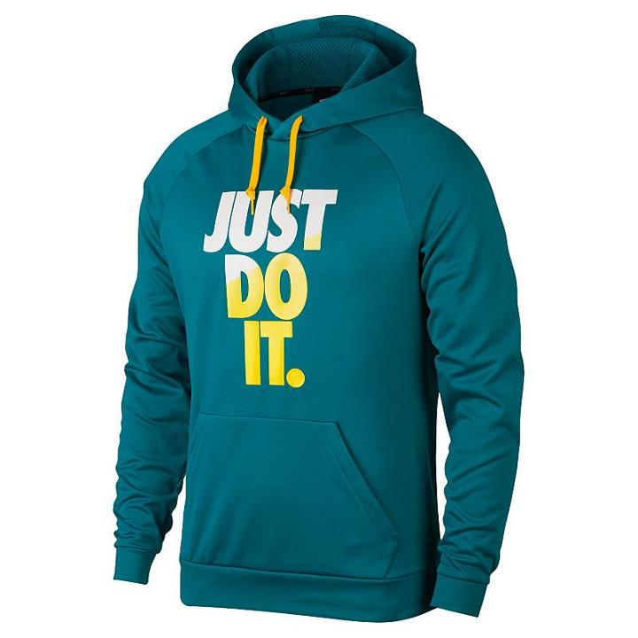 Men's Nike Just Do It Therma Hoodie, Size: Small, Blue Other