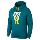 Men's Nike Just Do It Therma Hoodie, Size: Small, Blue Other