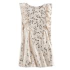 Girls 4-12 Sonoma Goods For Life&trade; Sleeveless Ruffle Shift Dress, Girl's, Size: 7, Lt Beige