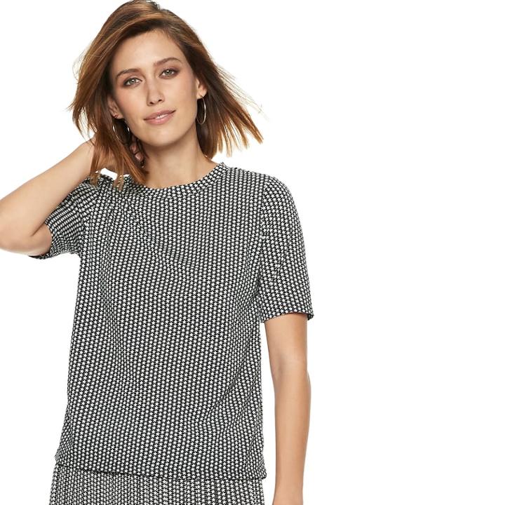 Women's Popsugar Print Tee, Size: Small, Oxford