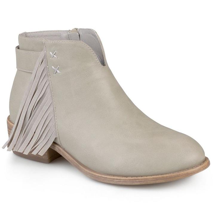 Journee Collection Ansel Women's Ankle Boots, Girl's, Size: Medium (8.5), Grey