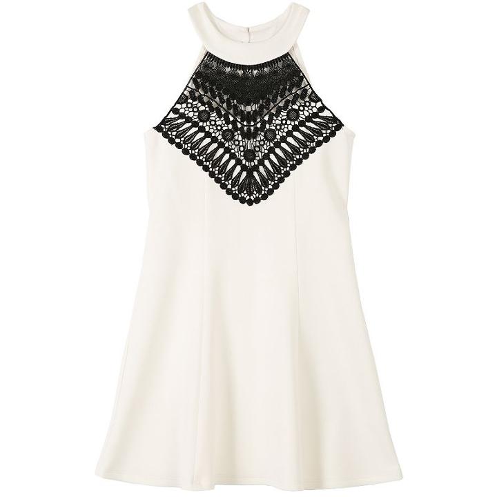 Girls 7-16 Speechless Lace-applique Halter Dress, Girl's, Size: 7, Oxford