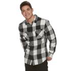 Men's Urban Pipeline&reg; Plaid Flannel Shirt, Size: Medium, White Oth