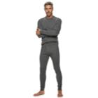Men's Croft & Barrow&reg; Thermal Base Layer Underwear Pants, Size: Lt, Dark Grey