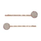 Lc Lauren Conrad Runway Collection White Simulated Drusy Bobby Pin Set, Women's, Blue
