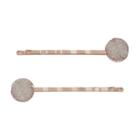 Lc Lauren Conrad Runway Collection White Simulated Drusy Bobby Pin Set, Women's, Blue