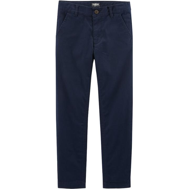 Boys 4-12 Oshkosh B'gosh&reg; Slim Flat Front Chino Pants, Size: 5, Med Blue