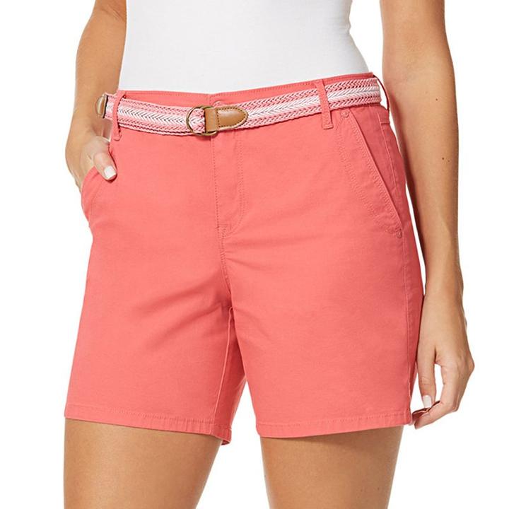 Women's Yvonne Twill Shorts, Size: 10, Brt Pink