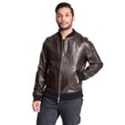 Men's Excelled Leather Bomber Jacket, Size: Xl, Brown