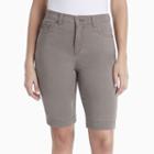 Women's Gloria Vanderbilt Amanda Bermuda Shorts, Size: 8, Med Brown